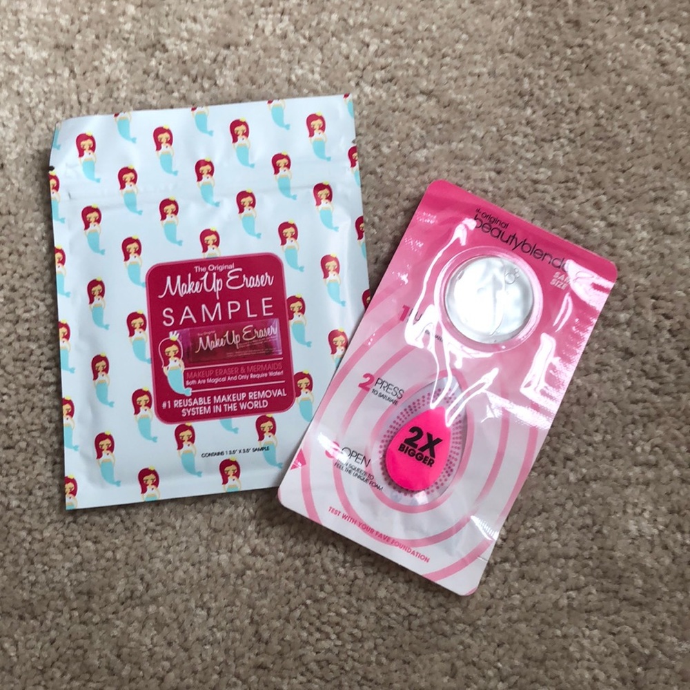 Makeup eraser+beauty blender